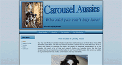 Desktop Screenshot of carouselaussies.com