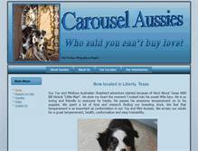 Tablet Screenshot of carouselaussies.com